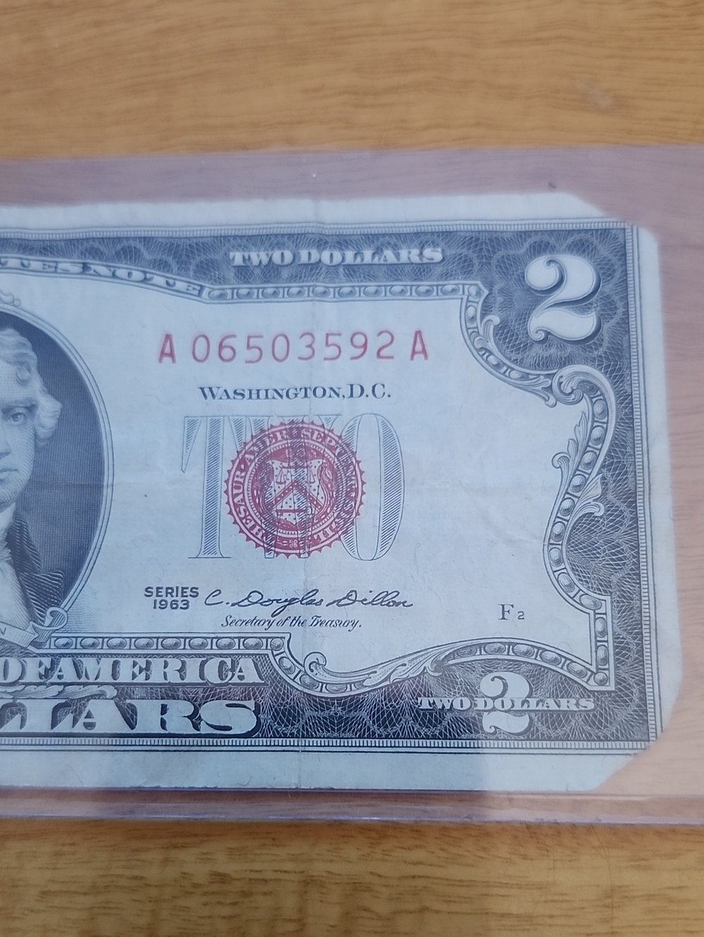 Three Two Dollar Bills, 1928C, 1953A, 1963 - Picture 10 of 12